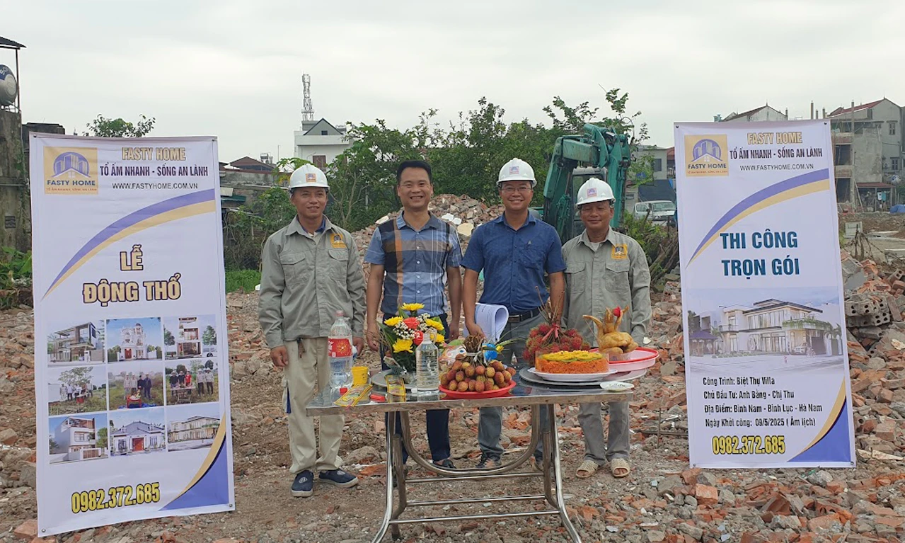 Thi Công Trọn Gói Công Trình Biệt Thự Villa Anh Bằng - Bình Nam