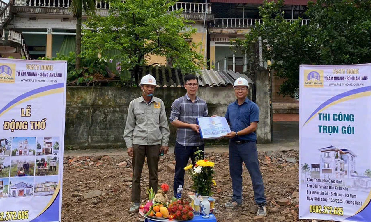 Thi Công Trọn Gói Nhà 3 Tầng Mái Nhật Hiện Đại Anh Hậu - Bình Sơn