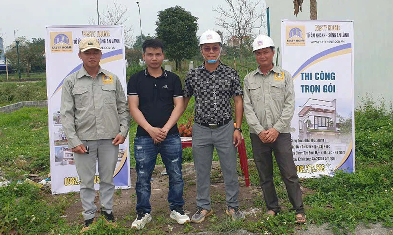 Thi Công Trọn Gói Công Trình Nhà 2 Tầng Hiện Đại Anh Hợp